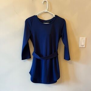 Dynamite Blue Top w/ tie